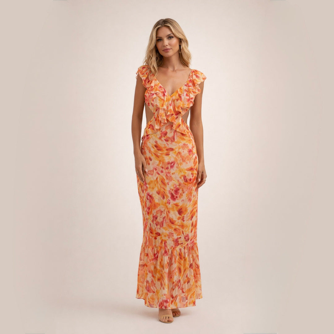 Amara | Elegancka letnia sukienka maxi