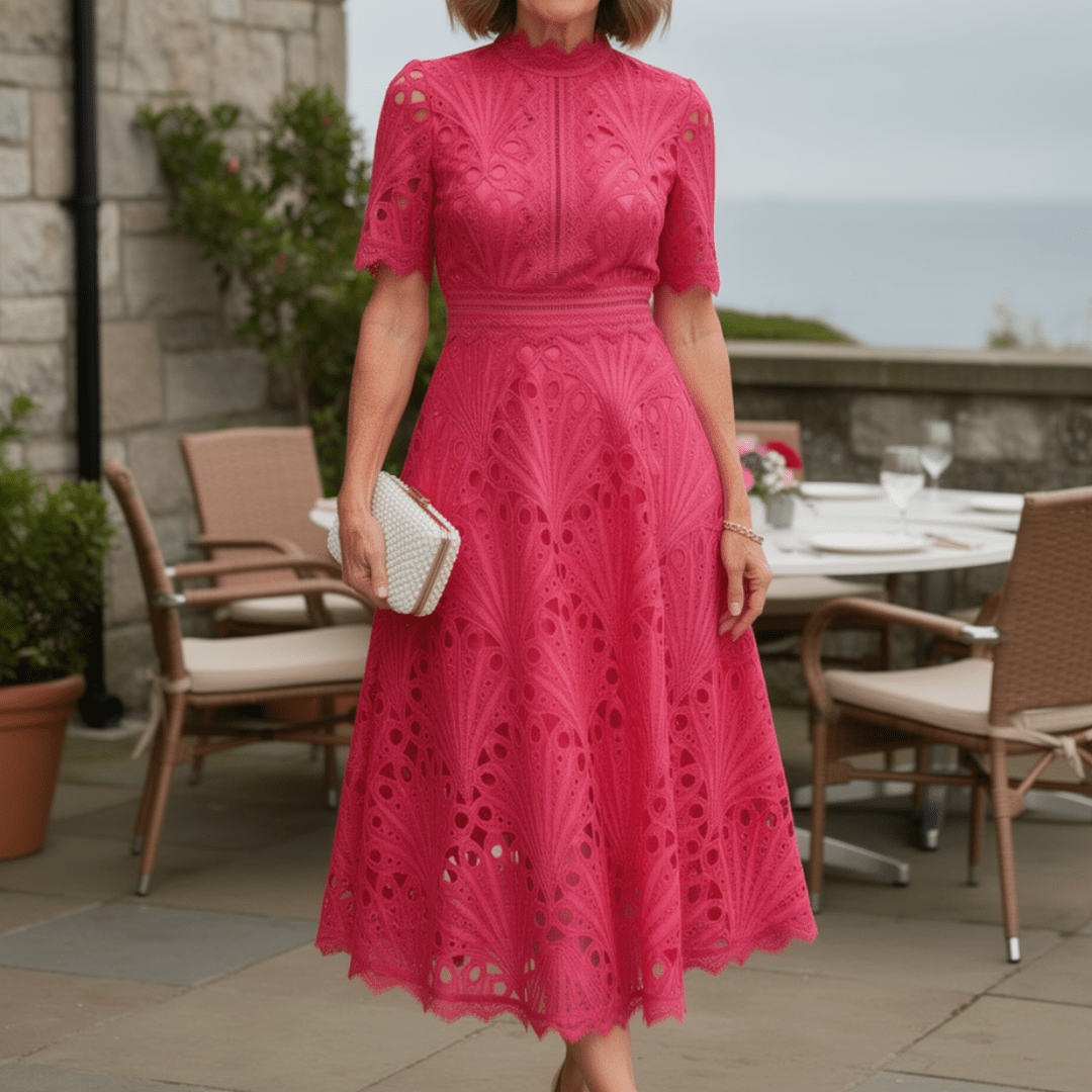 Susana™ | Elegancka Koronkowa Sukienka Midi