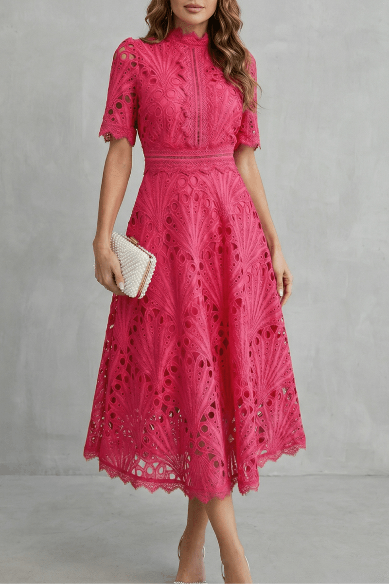 Susana™ | Elegancka Koronkowa Sukienka Midi
