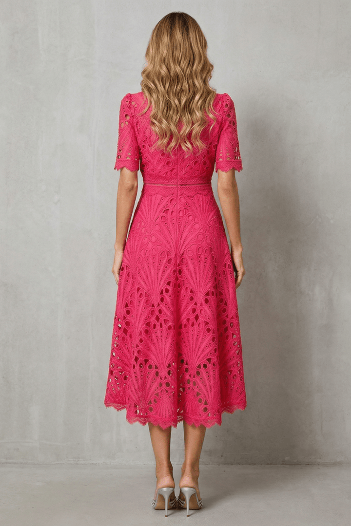 Susana™ | Elegancka Koronkowa Sukienka Midi