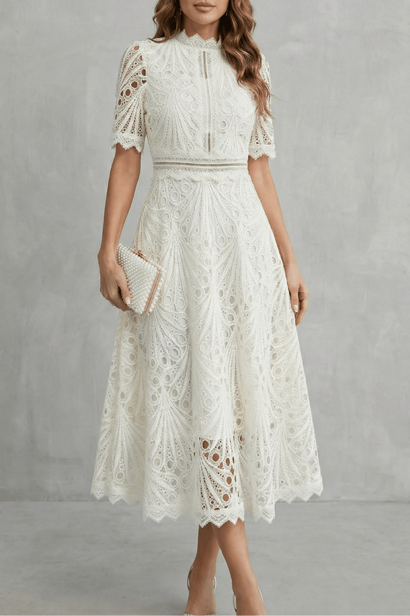 Susana™ | Elegancka Koronkowa Sukienka Midi