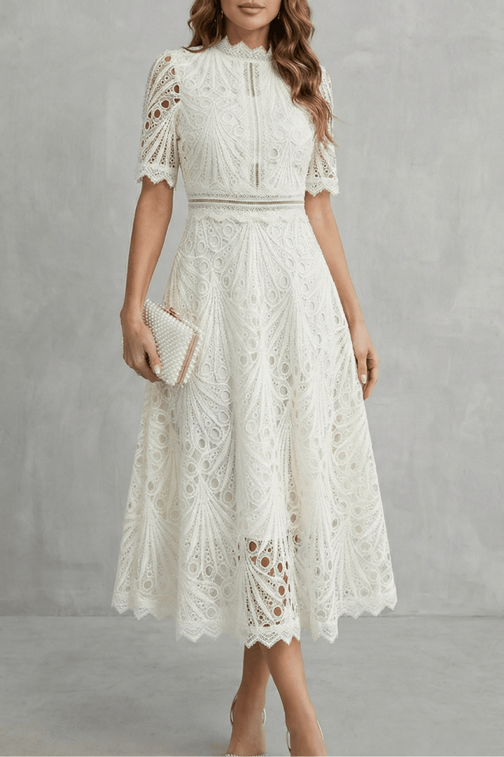 Susana™ | Elegancka Koronkowa Sukienka Midi